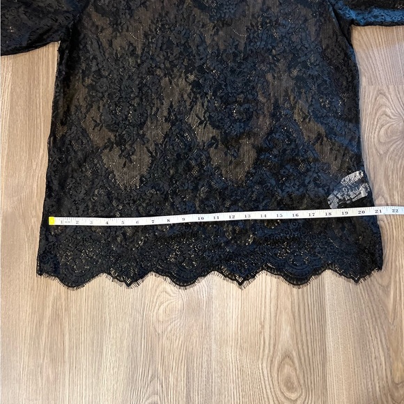 123 Large/XL Black Lace Top only Worn One Time - Picture 8 of 11